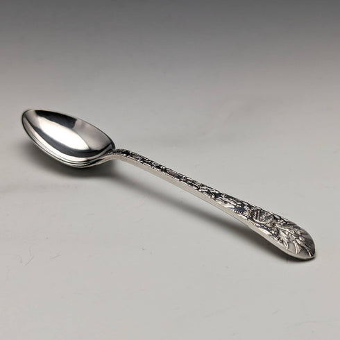 Around 1875 Set of 6 English Antique Silver Plated Teaspoons